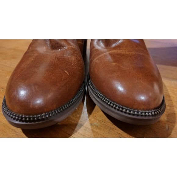 FRANCO SARTO BROWN LEATHER BECKY BOOT - Picture 4 of 10